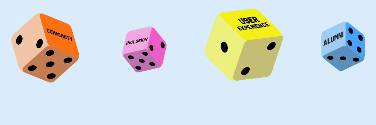 Colored dices